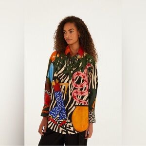 Farm Rio: Tropical Multicolor Long Sleeve Shirt